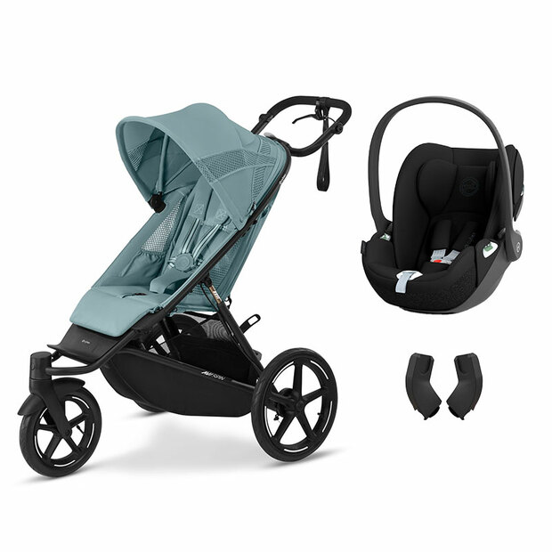 Poussette duo Avi Spin - Stormy blue + Cloud T - Sepia black CYBEX