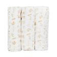 Lot de 3 langes 70x70 cm Wonderfull - Beige TROIS KILOS SEPT