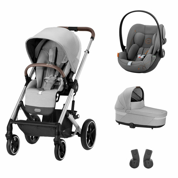 Poussette trio Balios S Lux SLV + Nacelle Cot S Lux + Cloud G I-size Lava grey CYBEX