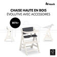 Chaise haute Beta+ avec accessoires - Blanc HAUCK - 12