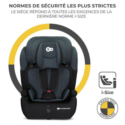 Siège-auto Comfort up 2 i-Size 76-150 cm - Noir KINDERKRAFT - 2