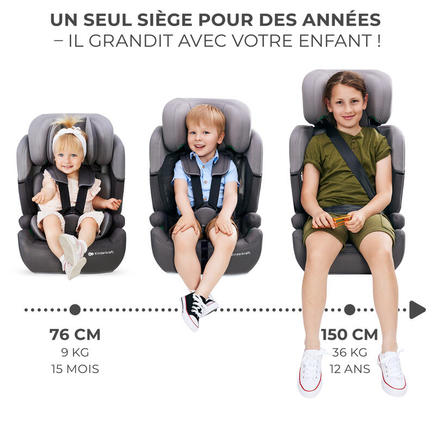 Siège-auto Comfort up 2 i-Size 76-150 cm - Noir KINDERKRAFT - 4