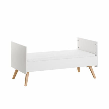 Lit évolutif 70x140 cm Vintage - Blanc/chêne VOX - 3