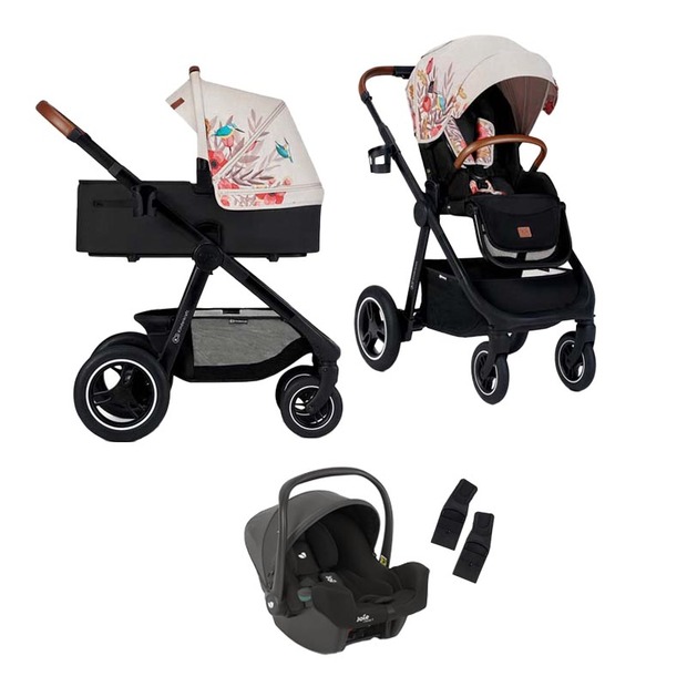 Poussette Everyday 2 en 1 Oiseaux + Siège-auto I-Snug 2 Shale KINDERKRAFT