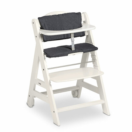 Chaise haute Beta+ avec accessoires - Blanc HAUCK