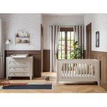 Chambre duo lit 70x140 cm + Commode Milenne by Vox - Sable beige