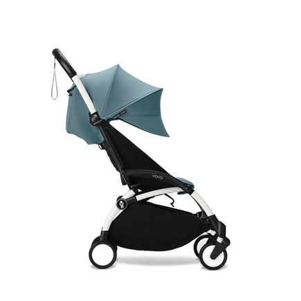 Poussette YOYO 3 Pack 6+ Aqua / Cadre Blanc STOKKE