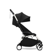 Poussette YOYO3 Pack 6+ Noir / Cadre Blanc STOKKE