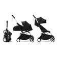 Poussette YOYO 3 Pack 0+ et 6+ Noir / Cadre Blanc STOKKE