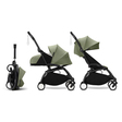 Poussette YOYO 3 Pack 0+ et 6+ Olive / Cadre Noir STOKKE