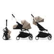 Poussette YOYO 3 Pack 0+ et 6+ Taupe / Cadre Blanc STOKKE