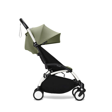 Poussette YOYO 3 Pack 6+ Olive / Cadre Blanc STOKKE