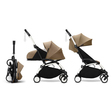 Poussette YOYO3 Pack 0+ et 6+ Toffee / Cadre Blanc STOKKE