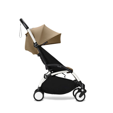 Poussette YOYO 3 Pack 6+ Toffee / Cadre Blanc STOKKE