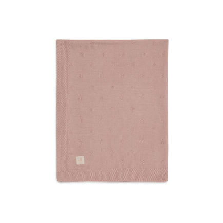 Couverture berceau Cosy knit - Wild rose JOLLEIN