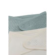 Lot de 2 bavoirs bandana Velvet rib - Sea green/Ivory JOLLEIN - 6