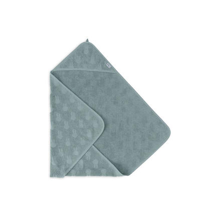 Cape de bain éponge jacquard 75x75 Miffy peekaboo - Sea green JOLLEIN - 6