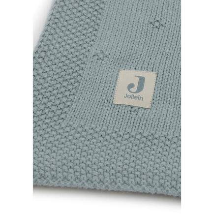 Couverture berceau Cosy knit - Sea green JOLLEIN - 3