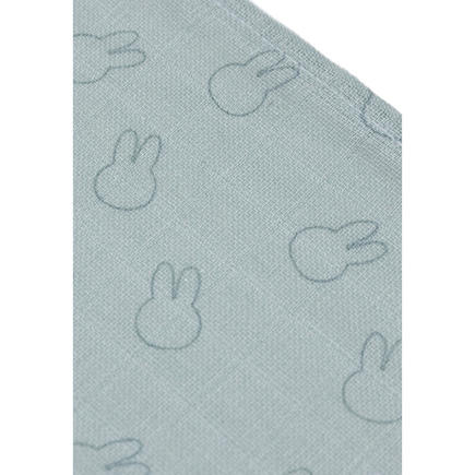 Lot de 3 langes en gaze de coton small 70x70cm Miffy - Sea green JOLLEIN - 2