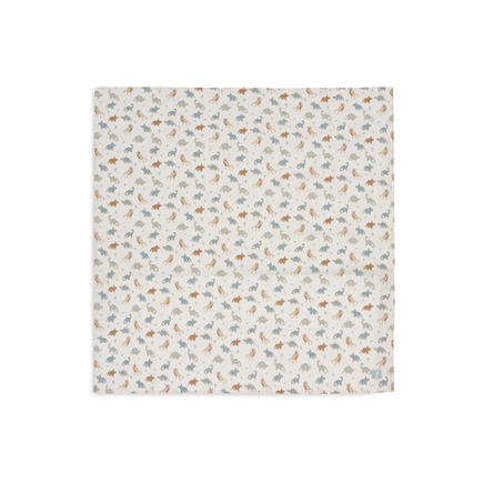 Lot de 2 langes en gaze de coton larges 115x115cm Roarsome - Multicolor JOLLEIN - 2