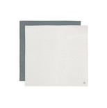 Lot de 2 langes en gaze de coton larges 115x115cm Twinkling - Sea green