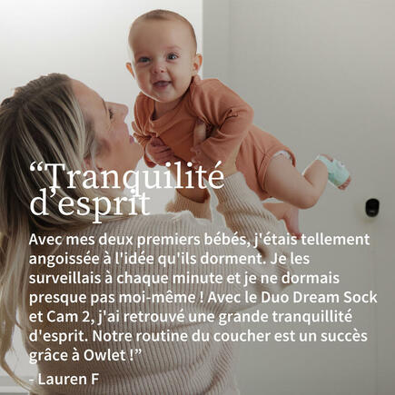 Duo Chaussette connectée Dream Sock Mint + Cam 2 OWLET - 2