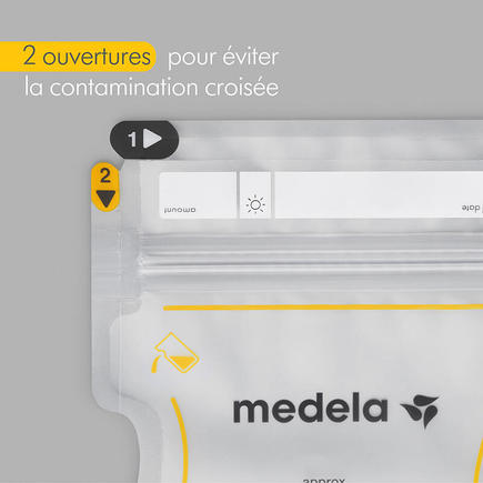 Sachets de conservation lait maternel Easy Pour - Lot de 50  MEDELA - 3