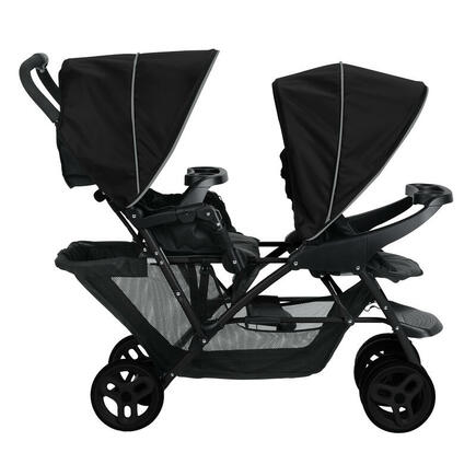 Poussette Double Stadium Duo Noir et Gris GRACO - 2