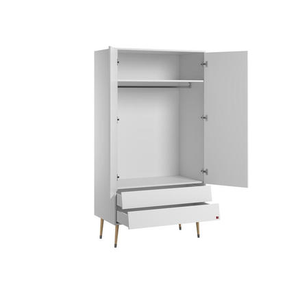 Armoire 2 portes BOSQUE Blanc VOX - 2