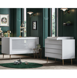 Chambre DUO Lit 60x120 Commode BOSQUE Blanc