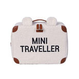 Valise enfant Mini Traveller Teddy Ecru