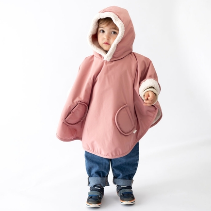 Poncho de voyage 9-36 mois - Rose Imperméable BEMINI - 5