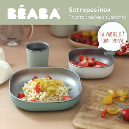 Coffret repas Inox Sage green BEABA - 8