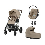 POUSSETTE TRIO Balios S Lux TPE + Cloud G I-Size + Nacelle Almond Beige