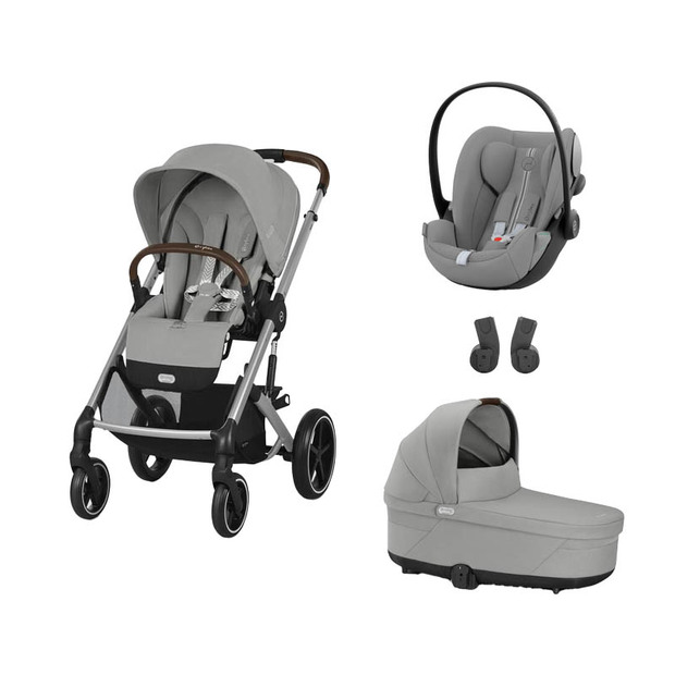 POUSSETTE TRIO Balios S Lux SLV + Cloud G I-Size + Nacelle Stone Grey CYBEX