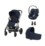 POUSSETTE TRIO Balios S Lux SLV + Cloud G I-Size + Nacelle Ocean Blue