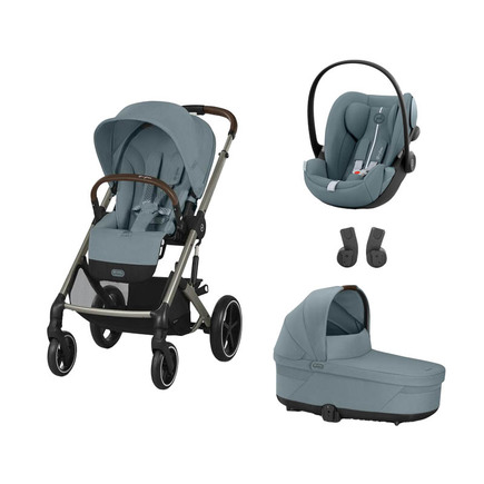 POUSSETTE TRIO Balios S Lux TPE + Cloud G I-Size + Nacelle Stormy Blue CYBEX