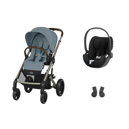 POUSSETTE DUO Balios S Lux TPE Stormy Blue + Cloud T I-Size Sepia Black CYBEX