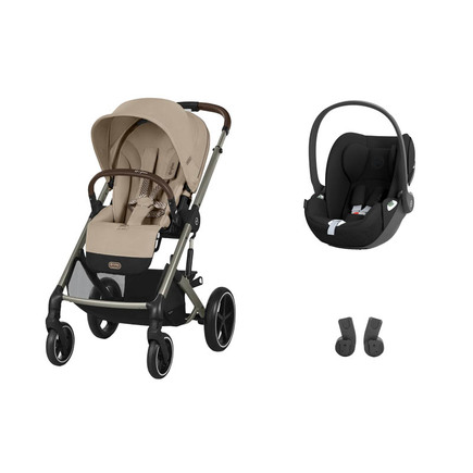 POUSSETTE DUO Balios S Lux TPE Almond Beige + Cloud T I-Size Sepia Black CYBEX