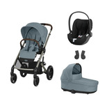 POUSSETTE TRIO Balios S Lux TPE + Nacelle Stormy Blue + Cloud T I-Size Sepia Black 