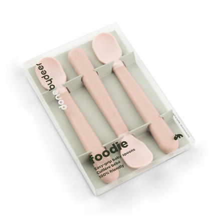 Foodie cuillère bébé Easy-grip lot de 3 - Rose DONE BY DEER - 4