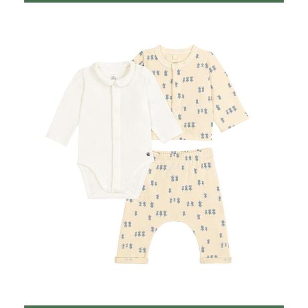 Ensemble 3 pièces avalanche /multico naissance PETIT BATEAU