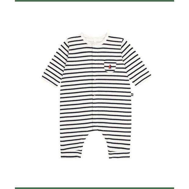 Combinaison longue  marshmallow /smoking 1m PETIT BATEAU