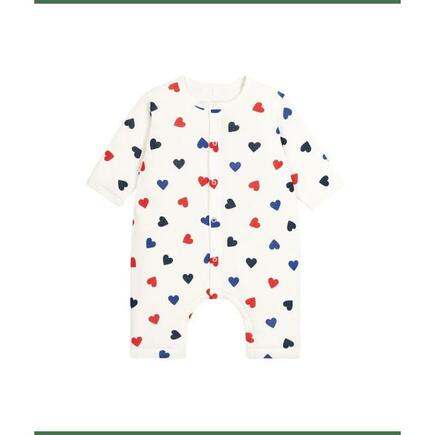 Combinaison longue  marshmallow /multico naissance PETIT BATEAU