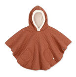 Poncho de voyage 9-36 mois - Jersey - Terracotta