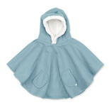 Poncho de Voyage 9-36M Jersey + Polaire - Bleu