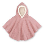 Poncho de voyage 9-36 mois - Jersey - Rose