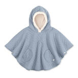 Poncho de voyage 9-36 mois - Jersey - Bleu gris