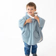 Poncho de Voyage 9-36M Jersey + Polaire - Bleu BEMINI - 3