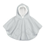 Poncho de Voyage 9-36M Jersey + Polaire - Gris clair